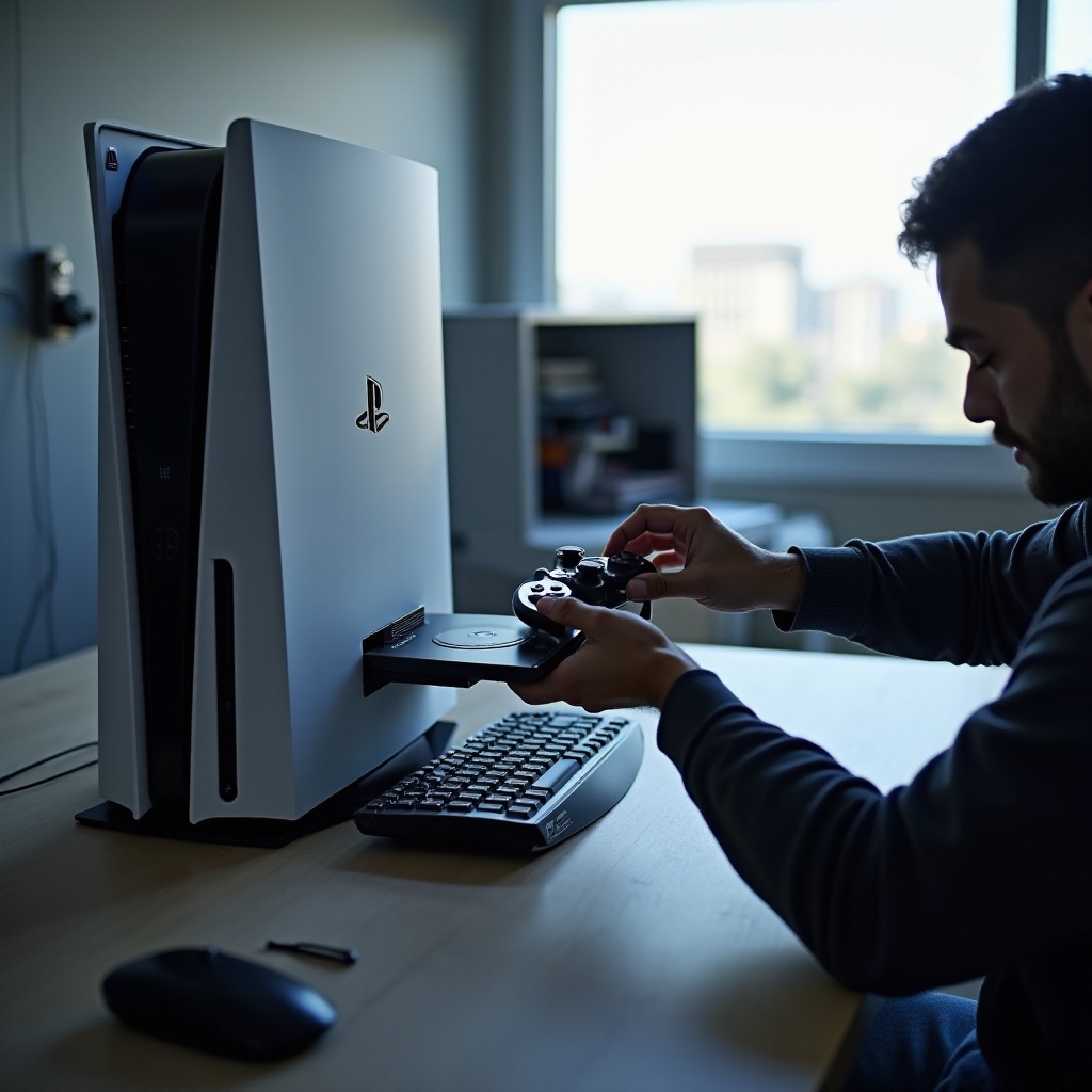 how to install disc drive ps5