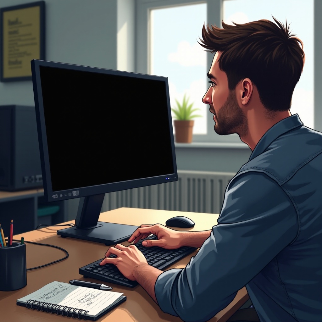 acer monitor black screen