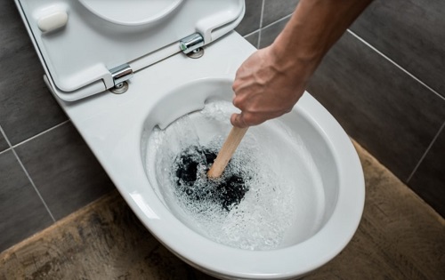 Fix Clogged Toilet A